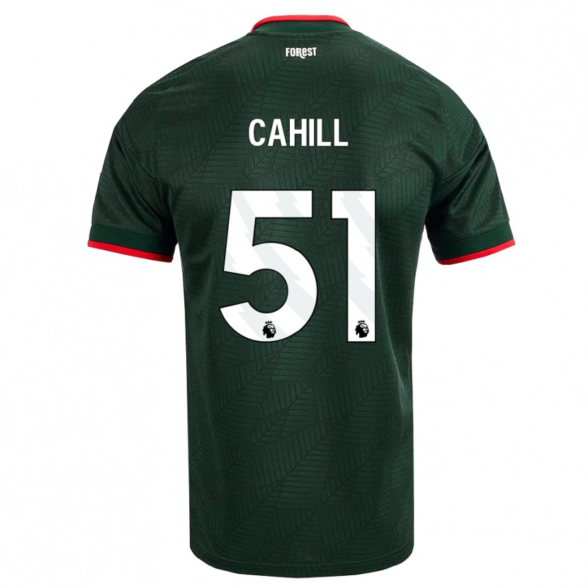 Danxen Herren Shae Cahill #51 Dunkelgrün Rot Auswärtstrikot Trikot 2026/27 T-Shirt