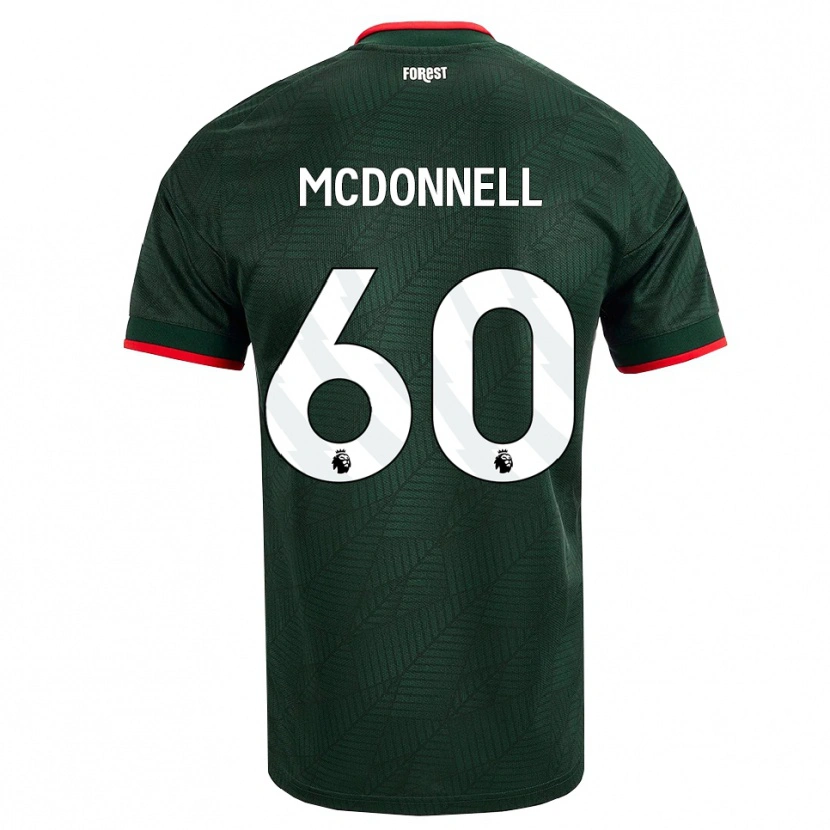 Danxen Herren Grady Mcdonnell #60 Dunkelgrün Rot Auswärtstrikot Trikot 2026/27 T-Shirt
