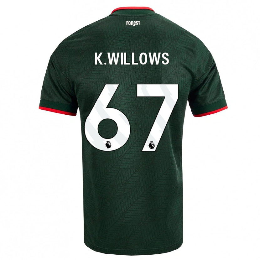 Danxen Herren Keehan Willows #67 Dunkelgrün Rot Auswärtstrikot Trikot 2026/27 T-Shirt