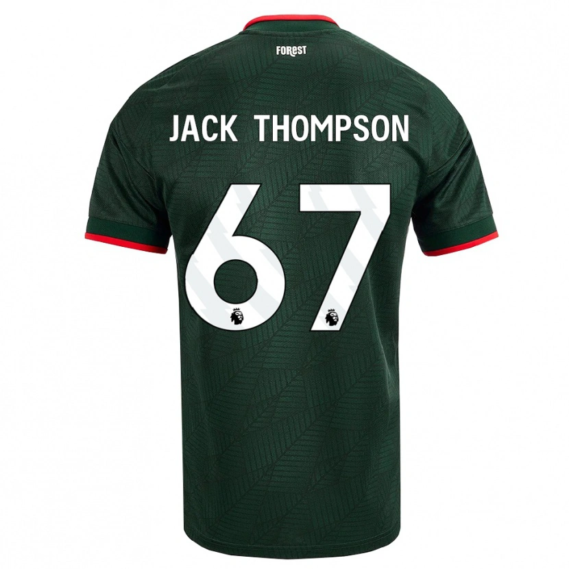 Danxen Herren Jack Thompson #67 Dunkelgrün Rot Auswärtstrikot Trikot 2026/27 T-Shirt