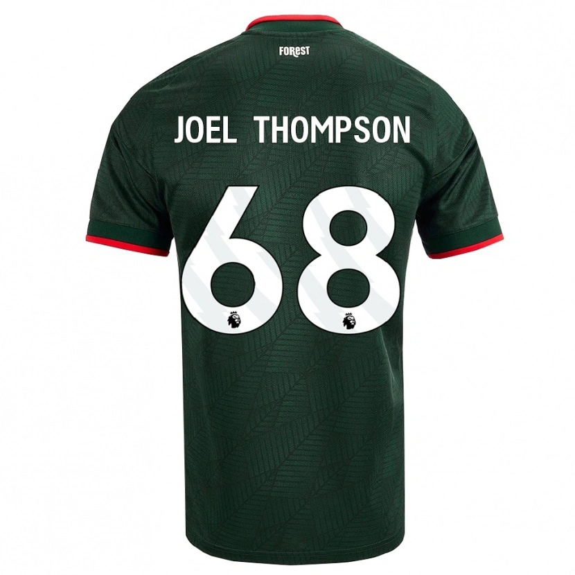 Danxen Herren Joel Thompson #68 Dunkelgrün Rot Auswärtstrikot Trikot 2026/27 T-Shirt