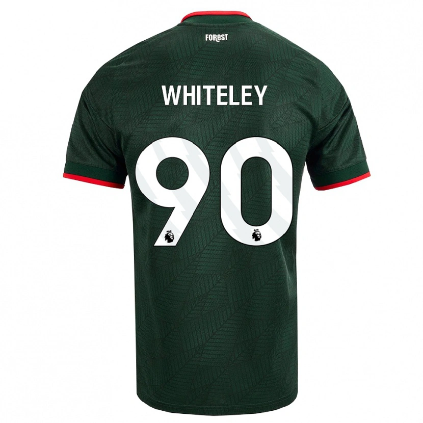 Danxen Herren Jonathan Whiteley #90 Dunkelgrün Rot Auswärtstrikot Trikot 2026/27 T-Shirt