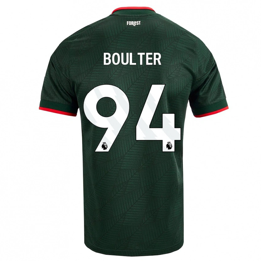 Danxen Herren Evan Boulter #94 Dunkelgrün Rot Auswärtstrikot Trikot 2026/27 T-Shirt