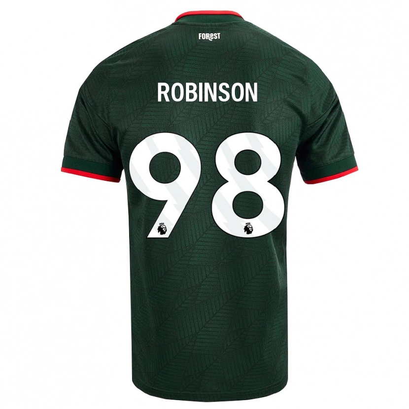 Danxen Herren Riko Robinson #98 Dunkelgrün Rot Auswärtstrikot Trikot 2026/27 T-Shirt
