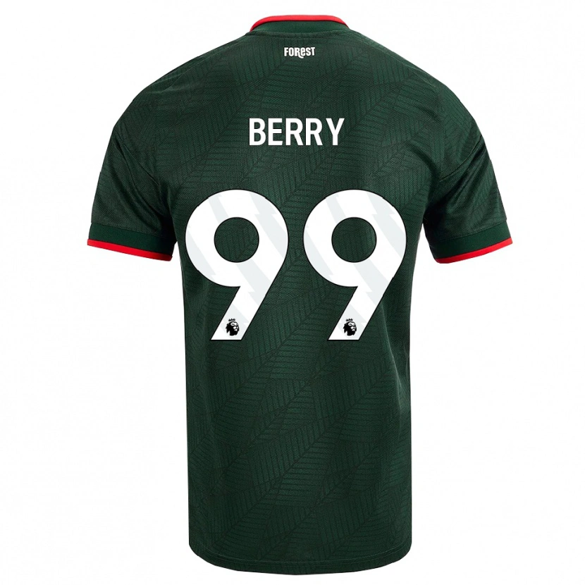 Danxen Herren Adam Berry #99 Dunkelgrün Rot Auswärtstrikot Trikot 2026/27 T-Shirt