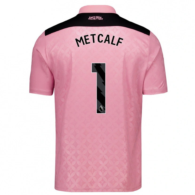 Danxen Herren Ben Metcalf #1 Hellrosa Schwarz Auswärtstrikot Trikot 2026/27 T-Shirt
