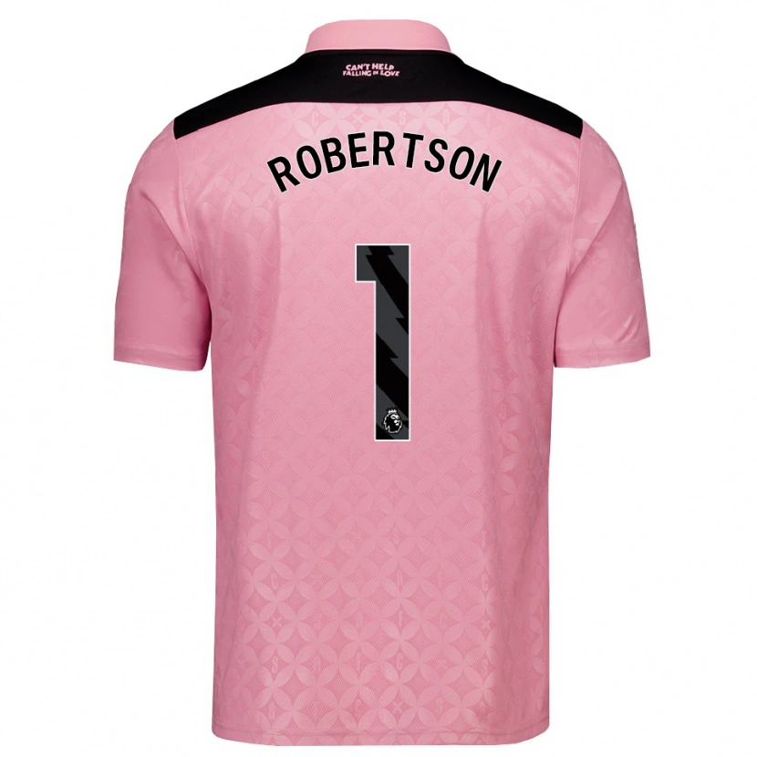 Danxen Herren Finley Robertson #1 Hellrosa Schwarz Auswärtstrikot Trikot 2026/27 T-Shirt