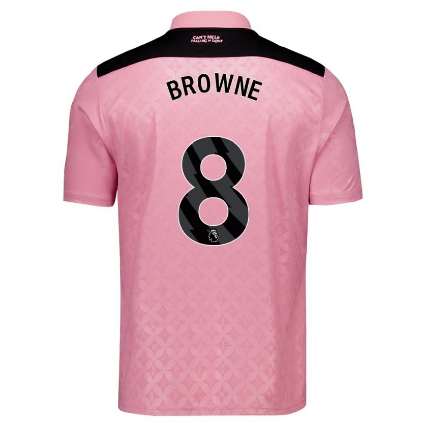 Danxen Herren Alan Browne #8 Hellrosa Schwarz Auswärtstrikot Trikot 2026/27 T-Shirt