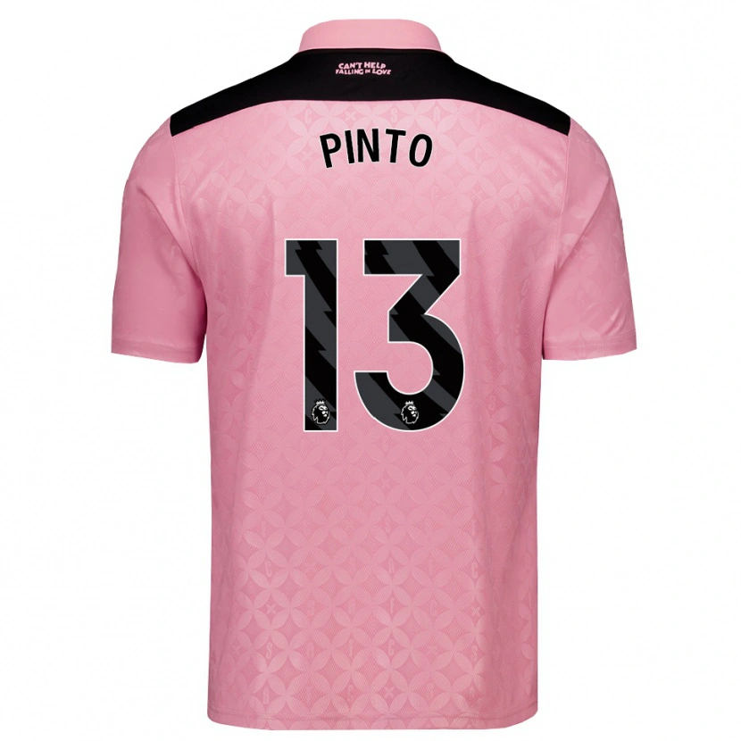 Danxen Herren Elias Pinto #13 Hellrosa Schwarz Auswärtstrikot Trikot 2026/27 T-Shirt