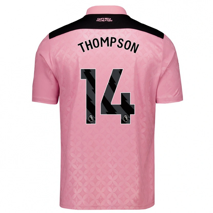 Danxen Herren Harvey Thompson #14 Hellrosa Schwarz Auswärtstrikot Trikot 2026/27 T-Shirt