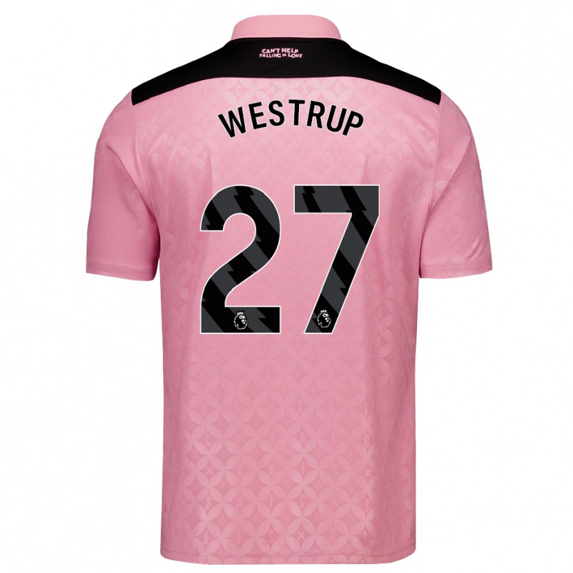 Danxen Herren Brianna Westrup #27 Hellrosa Schwarz Auswärtstrikot Trikot 2026/27 T-Shirt