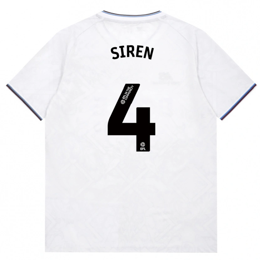 Danxen Herren Oona Siren #4 Burgund Weiß Auswärtstrikot Trikot 2026/27 T-Shirt