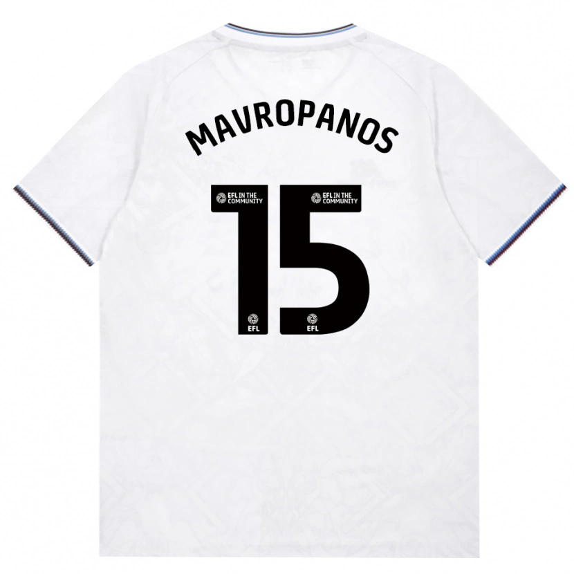 Danxen Herren Konstantinos Mavropanos #15 Burgund Weiß Auswärtstrikot Trikot 2026/27 T-Shirt