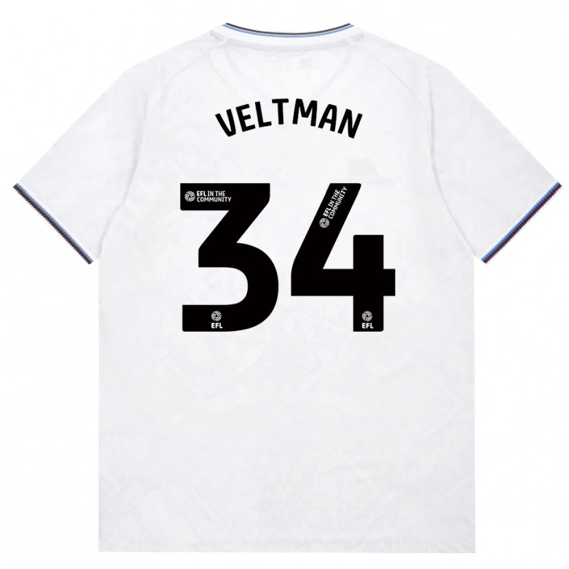 Danxen Herren Joël Veltman #34 Burgund Weiß Auswärtstrikot Trikot 2026/27 T-Shirt