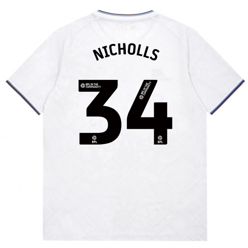 Danxen Herren Macey Nicholls #34 Burgund Weiß Auswärtstrikot Trikot 2026/27 T-Shirt