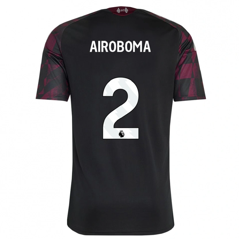 Danxen Herren Emmanuel Airoboma #2 Schwarz Weiß Violett Ausweichtrikot Trikot 2026/27 T-Shirt