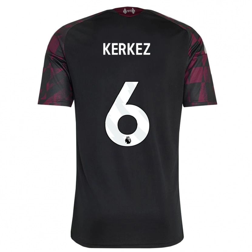 Danxen Herren Milos Kerkez #6 Schwarz Weiß Violett Ausweichtrikot Trikot 2026/27 T-Shirt