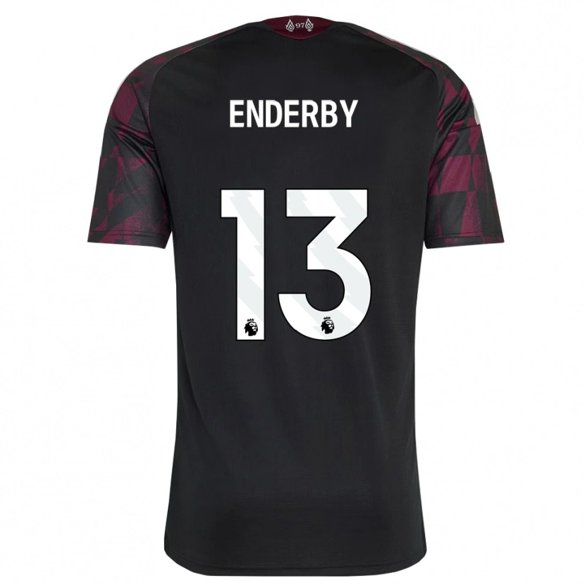 Danxen Herren Mia Enderby #13 Schwarz Weiß Violett Ausweichtrikot Trikot 2026/27 T-Shirt