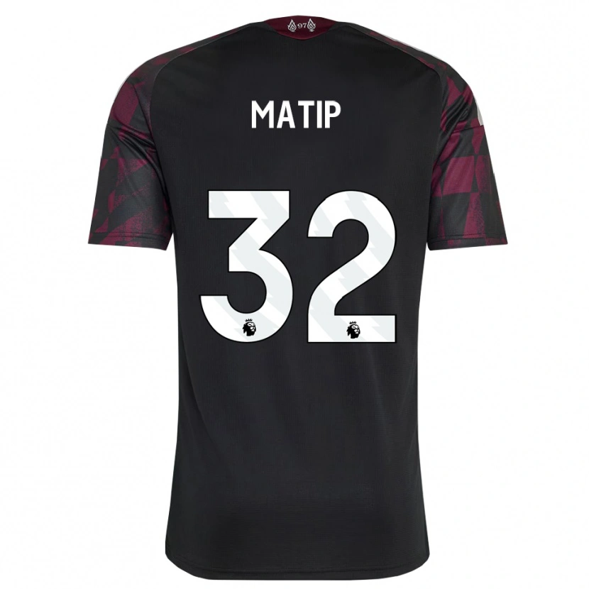 Danxen Herren Joel Matip #32 Schwarz Weiß Violett Ausweichtrikot Trikot 2026/27 T-Shirt