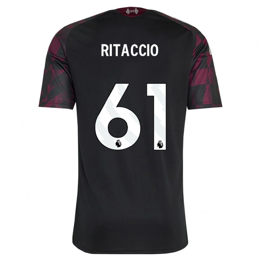 Danxen Herren Matteo Ritaccio #61 Schwarz Weiß Violett Ausweichtrikot Trikot 2026/27 T-Shirt