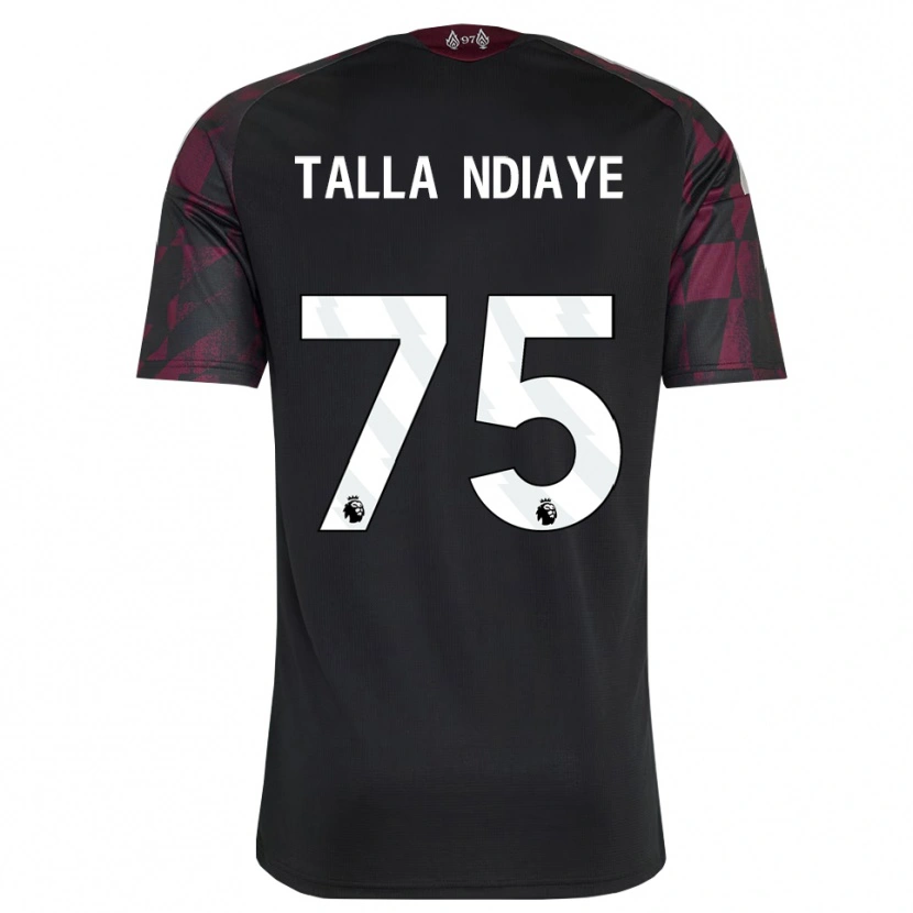 Danxen Herren Mor Talla Ndiaye #75 Schwarz Weiß Violett Ausweichtrikot Trikot 2026/27 T-Shirt
