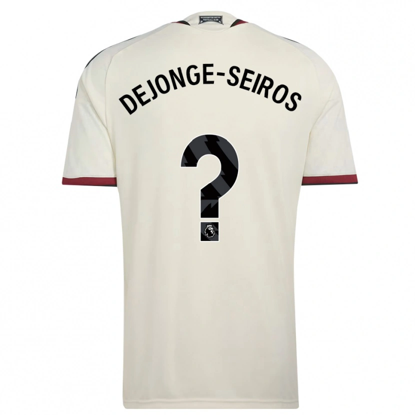 Danxen Herren Edson Dejonge-Seiros #0 Beige Schwarz Rot Ausweichtrikot Trikot 2026/27 T-Shirt