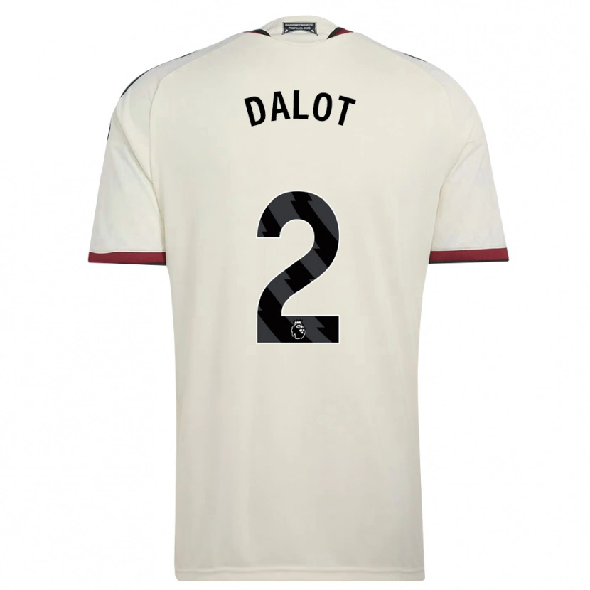Danxen Herren Diogo Dalot #2 Beige Schwarz Rot Ausweichtrikot Trikot 2026/27 T-Shirt