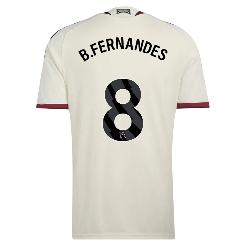 Danxen Herren Bruno Fernandes #8 Beige Schwarz Rot Ausweichtrikot Trikot 2026/27 T-Shirt