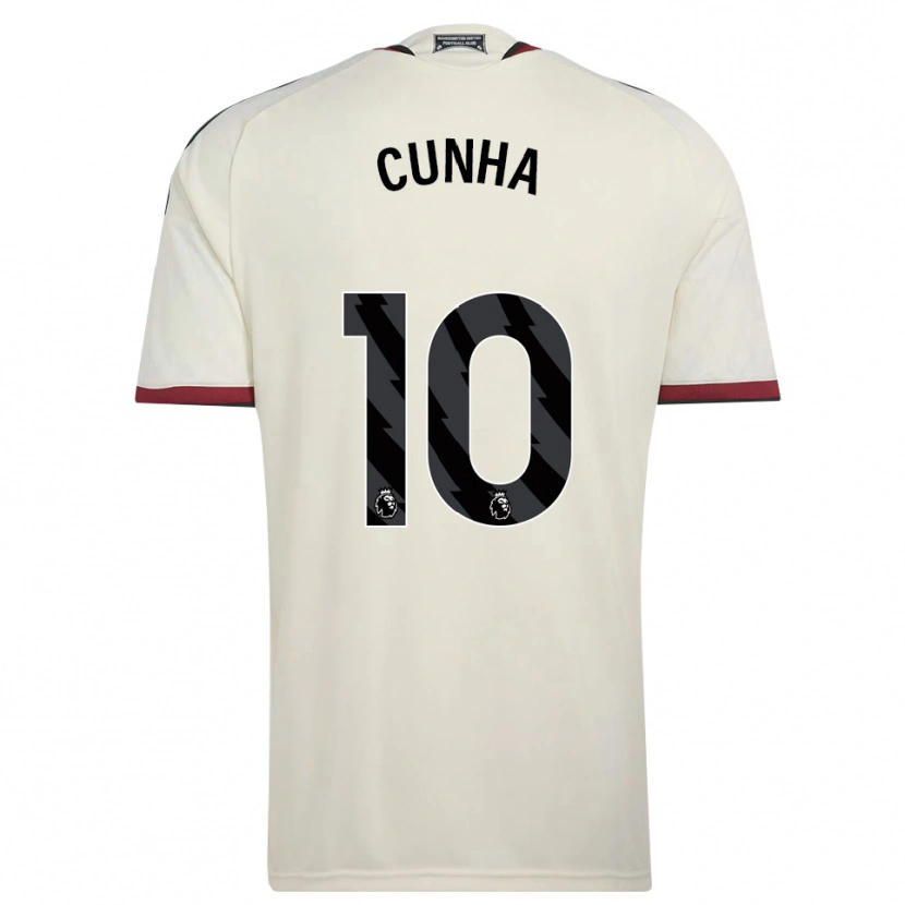 Danxen Herren Matheus Cunha #10 Beige Schwarz Rot Ausweichtrikot Trikot 2026/27 T-Shirt