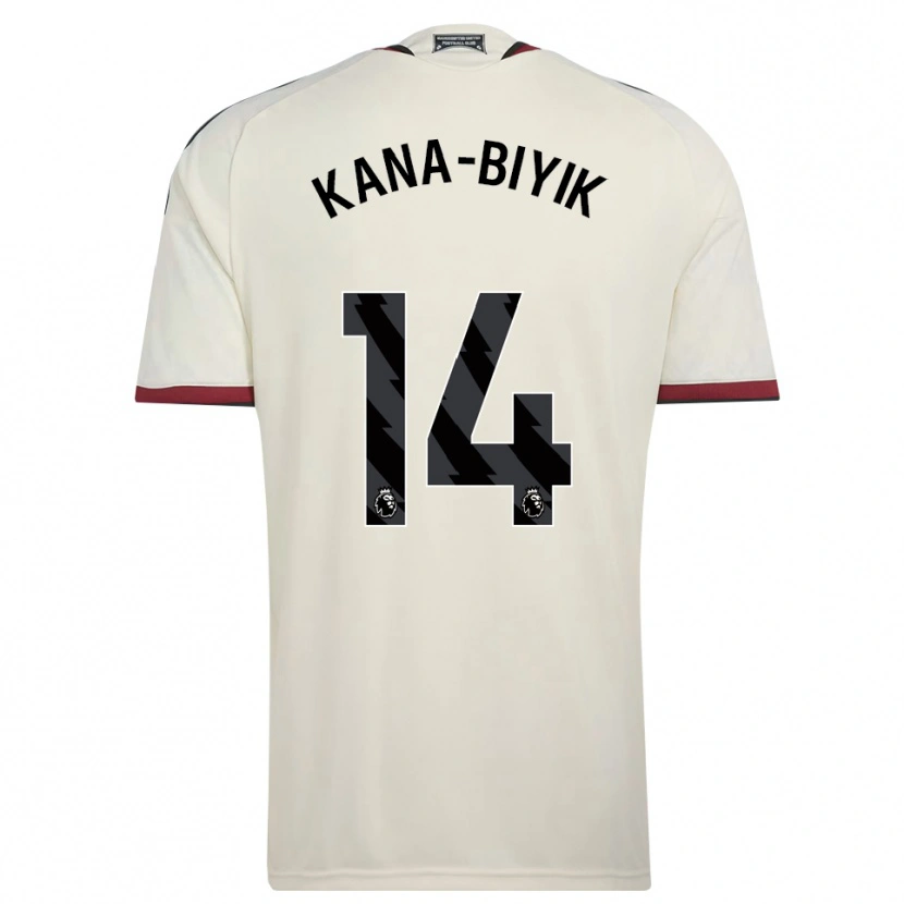 Danxen Herren Enzo Kana-Biyik #14 Beige Schwarz Rot Ausweichtrikot Trikot 2026/27 T-Shirt