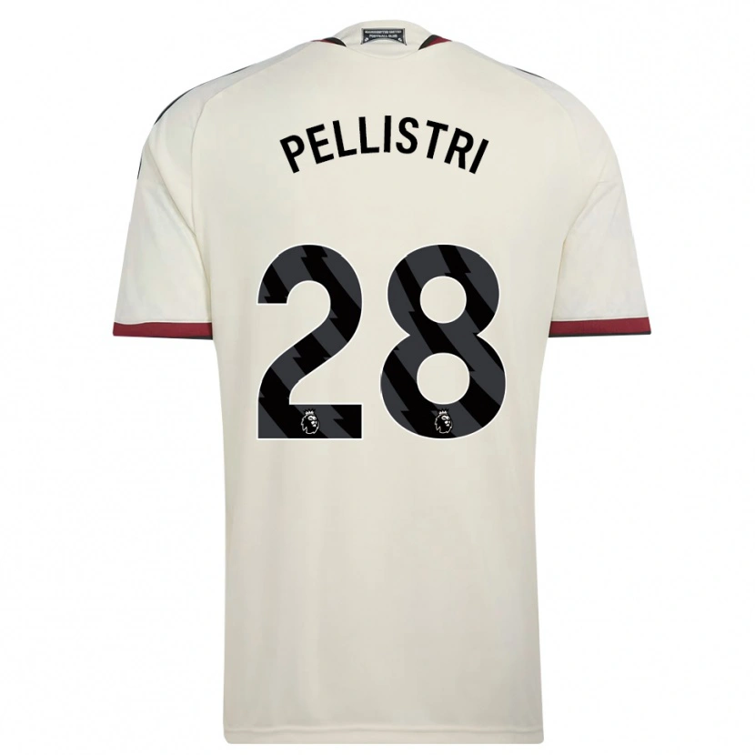 Danxen Herren Facundo Pellistri #28 Beige Schwarz Rot Ausweichtrikot Trikot 2026/27 T-Shirt
