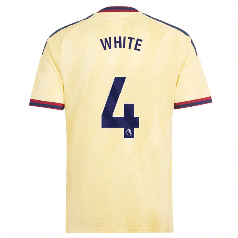 Danxen Herren Ben White #4 Hell Gelb Mitternachtsblau Ausweichtrikot Trikot 2026/27 T-Shirt
