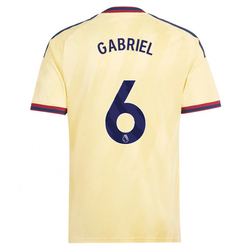 Danxen Herren Gabriel Magalhães #6 Hell Gelb Mitternachtsblau Ausweichtrikot Trikot 2026/27 T-Shirt