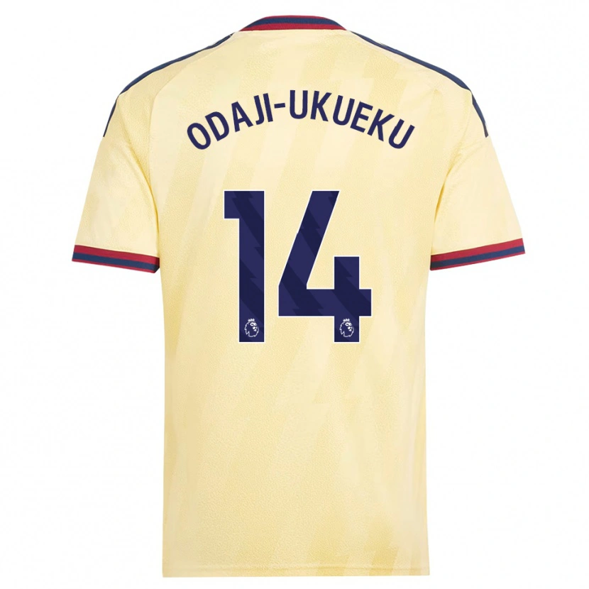 Danxen Herren Theo Odaji-Ukueku #14 Hell Gelb Mitternachtsblau Ausweichtrikot Trikot 2026/27 T-Shirt