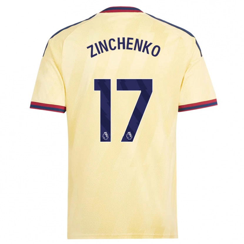 Danxen Herren Oleksandr Zinchenko #17 Hell Gelb Mitternachtsblau Ausweichtrikot Trikot 2026/27 T-Shirt