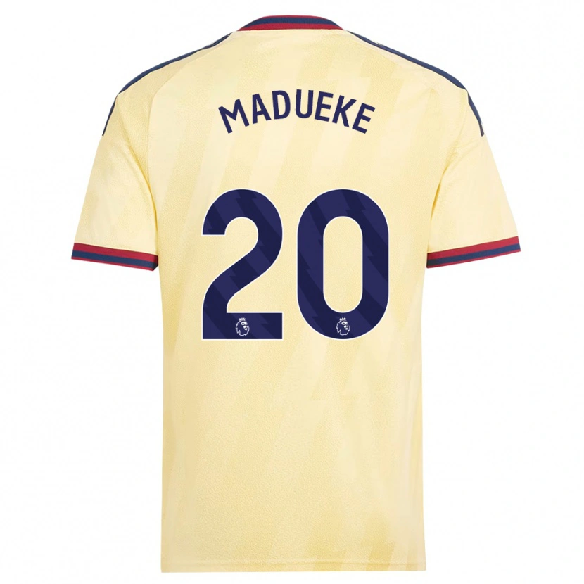 Danxen Herren Noni Madueke #20 Hell Gelb Mitternachtsblau Ausweichtrikot Trikot 2026/27 T-Shirt
