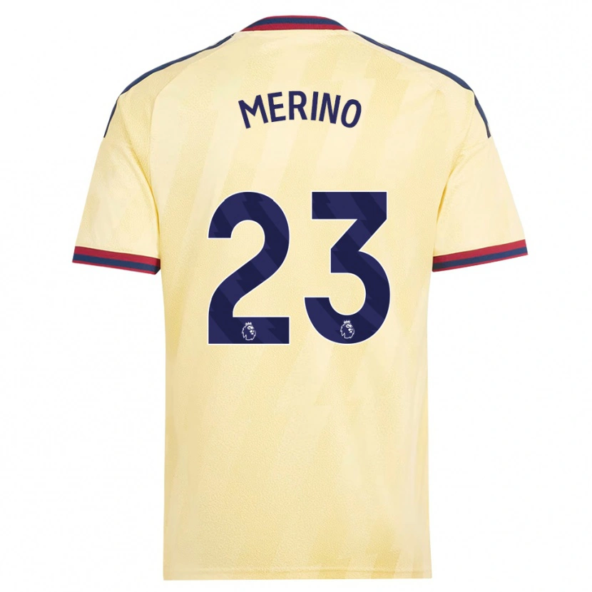 Danxen Herren Mikel Merino #23 Hell Gelb Mitternachtsblau Ausweichtrikot Trikot 2026/27 T-Shirt