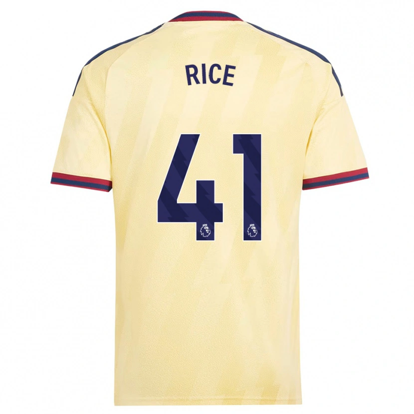 Danxen Herren Declan Rice #41 Hell Gelb Mitternachtsblau Ausweichtrikot Trikot 2026/27 T-Shirt