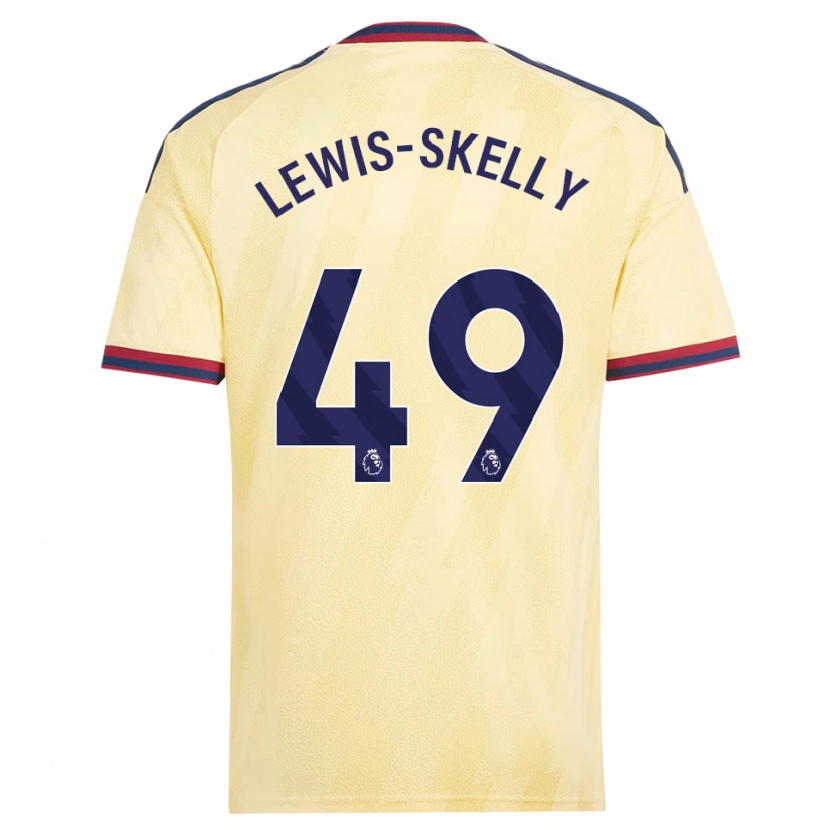 Danxen Herren Myles Lewis-Skelly #49 Hell Gelb Mitternachtsblau Ausweichtrikot Trikot 2026/27 T-Shirt