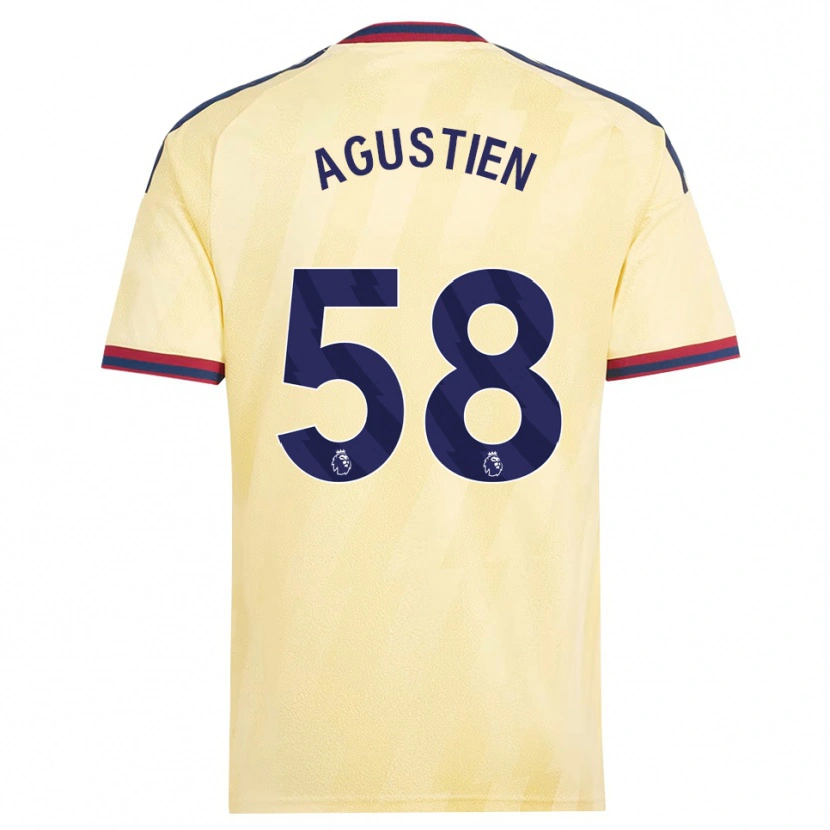 Danxen Herren Demiane Agustien #58 Hell Gelb Mitternachtsblau Ausweichtrikot Trikot 2026/27 T-Shirt