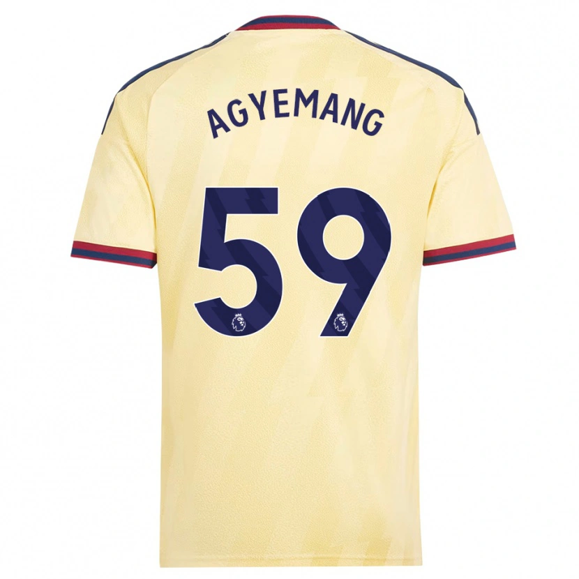 Danxen Herren Michelle Agyemang #59 Hell Gelb Mitternachtsblau Ausweichtrikot Trikot 2026/27 T-Shirt