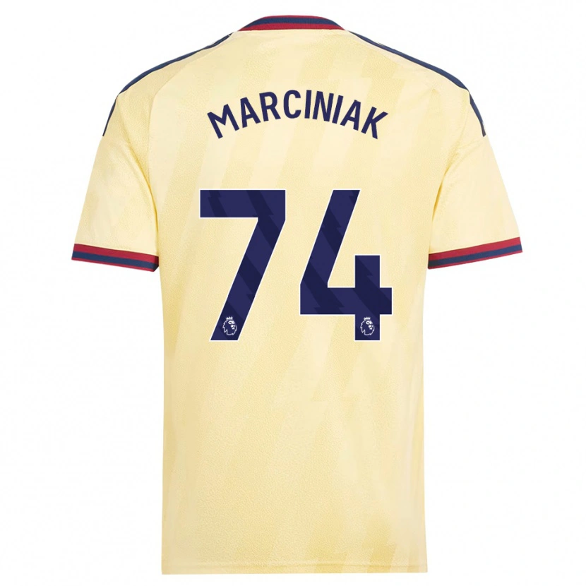 Danxen Herren Alex Marciniak #74 Hell Gelb Mitternachtsblau Ausweichtrikot Trikot 2026/27 T-Shirt