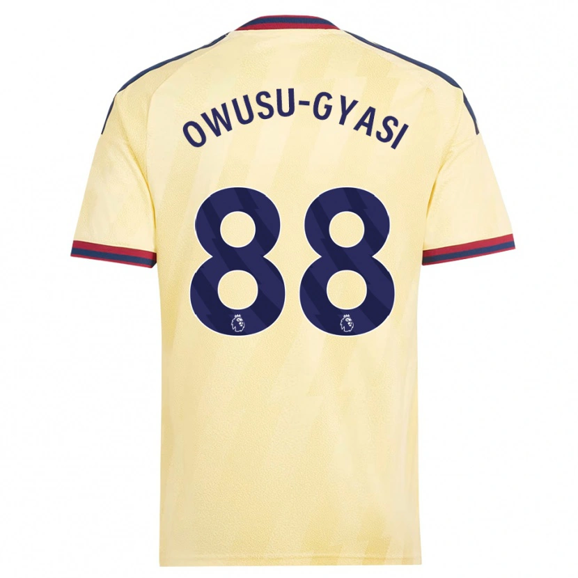 Danxen Herren Abraham Owusu-Gyasi #88 Hell Gelb Mitternachtsblau Ausweichtrikot Trikot 2026/27 T-Shirt
