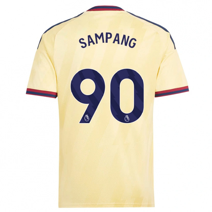 Danxen Herren Saurap Sampang #90 Hell Gelb Mitternachtsblau Ausweichtrikot Trikot 2026/27 T-Shirt