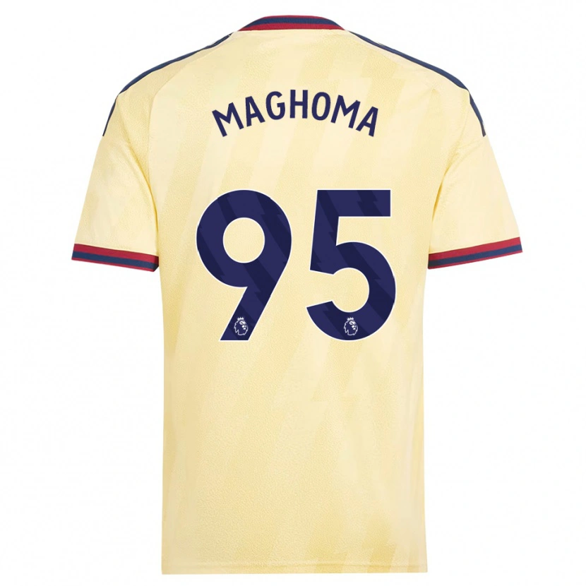 Danxen Herren Jaden Maghoma #95 Hell Gelb Mitternachtsblau Ausweichtrikot Trikot 2026/27 T-Shirt