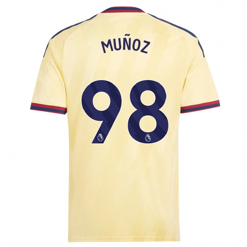 Danxen Herren Luis Muñoz #98 Hell Gelb Mitternachtsblau Ausweichtrikot Trikot 2026/27 T-Shirt