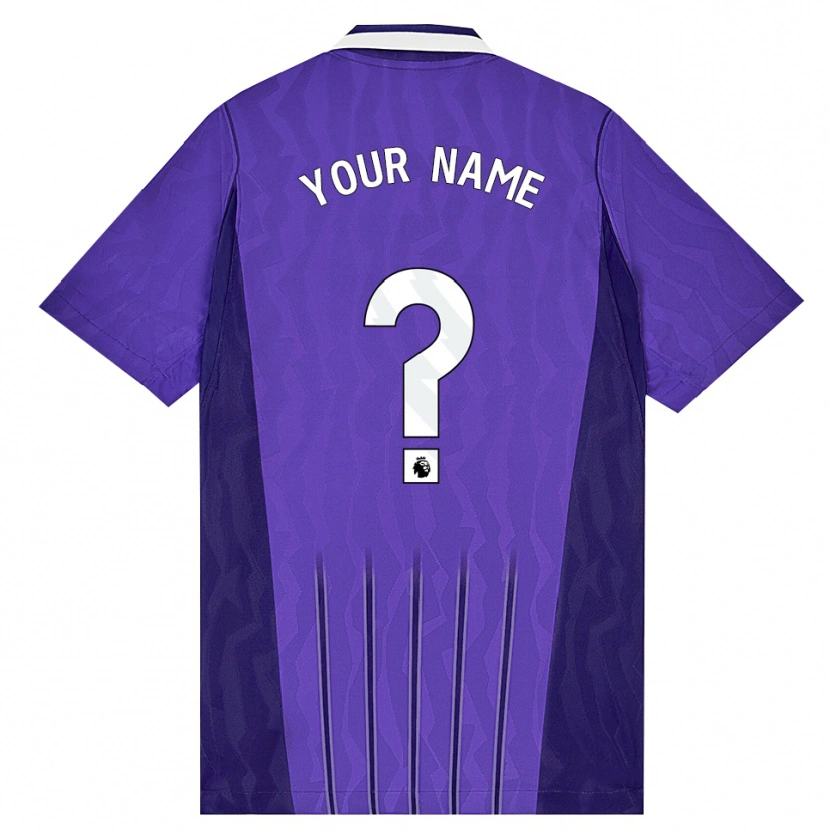 Danxen Herren Ihren Namen #0 Violett Weiß Ausweichtrikot Trikot 2026/27 T-Shirt