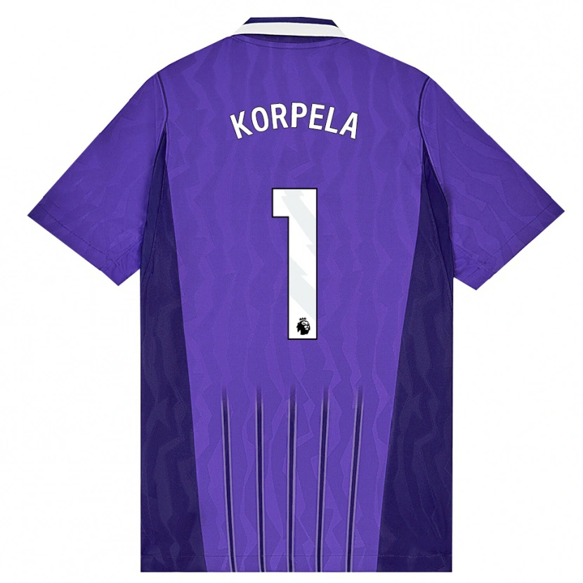 Danxen Herren Tinja-Riikka Korpela #1 Violett Weiß Ausweichtrikot Trikot 2026/27 T-Shirt