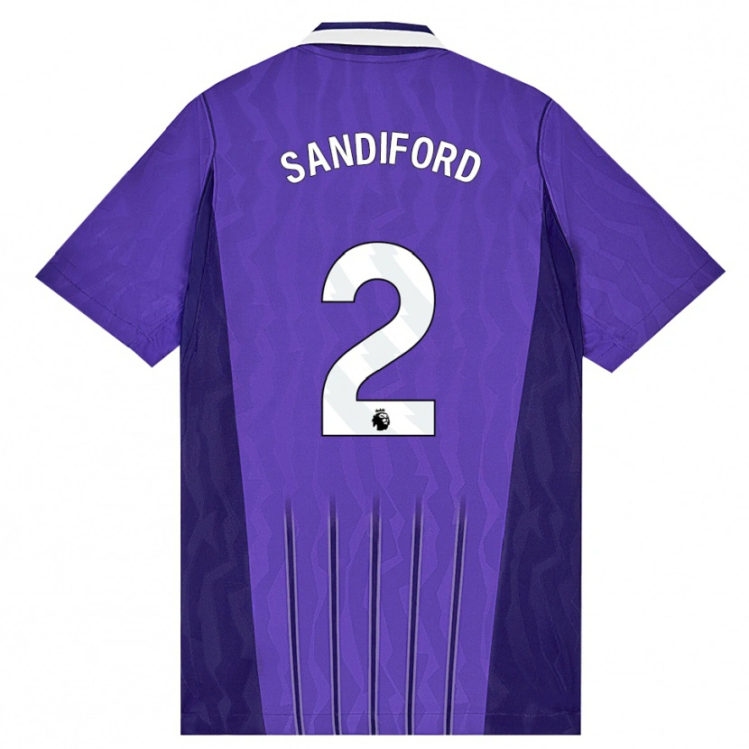 Danxen Herren Oscar Sandiford #2 Violett Weiß Ausweichtrikot Trikot 2026/27 T-Shirt