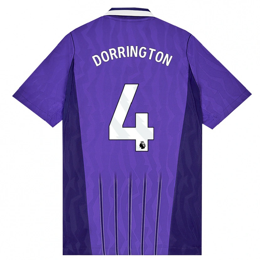Danxen Herren Alfie Dorrington #4 Violett Weiß Ausweichtrikot Trikot 2026/27 T-Shirt